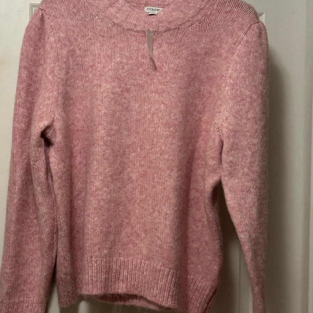 J Crew Factory XL  Pink Crew Neck Sweater